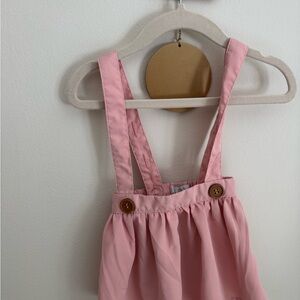 Charming Pink Kids Overall Dress